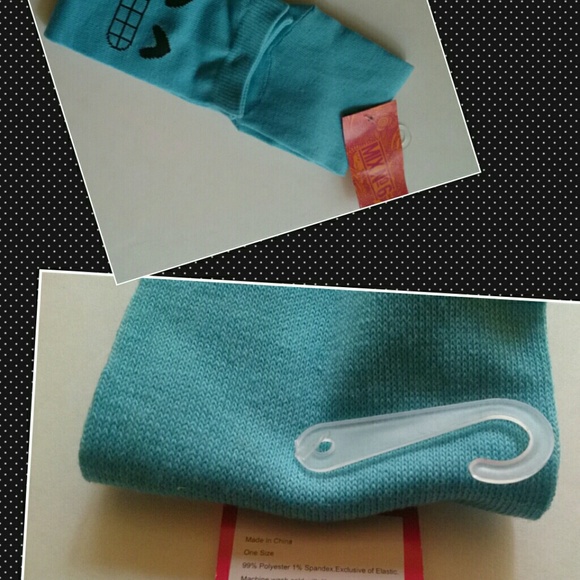 SOCKS BLUE HAPPY FACE FEET - Picture 4 of 5